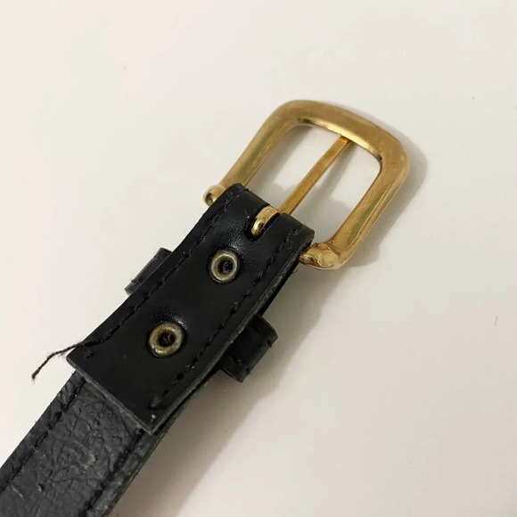 Vintage Gold Circle Scale Metal Stretch Belt 80s Style Retro - Picture 7 of 16